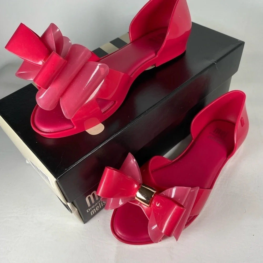 Little girls 12 Mel subduction II dark pink flat sandal
